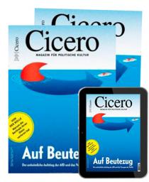 Zeitschriftencover und E-Paper-Cover des Cicero Magazins