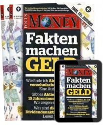 Zeitschriftencover und E-Paper-Cover des Focus Money