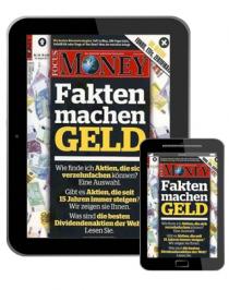Zeitschriftencover der E-Paper-Ausgabe des Focus Money Magazins