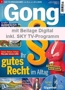 Zeitschriftencover der Zeitschrift Gong mit Digital Extra