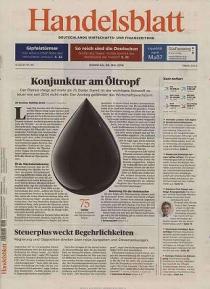 Zeitschriftencover der Zeitung Handelsblatt