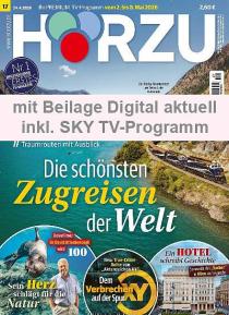 Zeitschriftencover der Zeitschrift Hörzu mit digital Extra