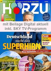 Zeitschriftencover der Zeitschrift Hörzu mit digital Extra