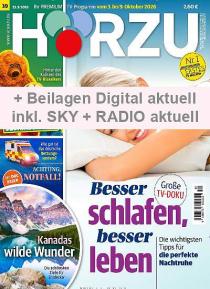 Zeitschriftencover der Zeitschrift Hörzu mit digital Extra mit Radio aktuell