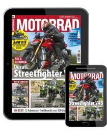 E-Paper-Cover der Zeitschrift Motorrad