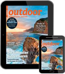 Zeitschriftencover und E-Paper-Cover der Outdoor