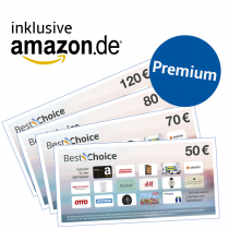 Premium-Best-Choice-Gutschein  als Prämie für Ihr Zeitschriften-Abo