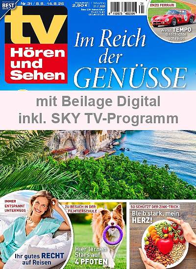 Zeitschriftencover der TV Hören und Sehen