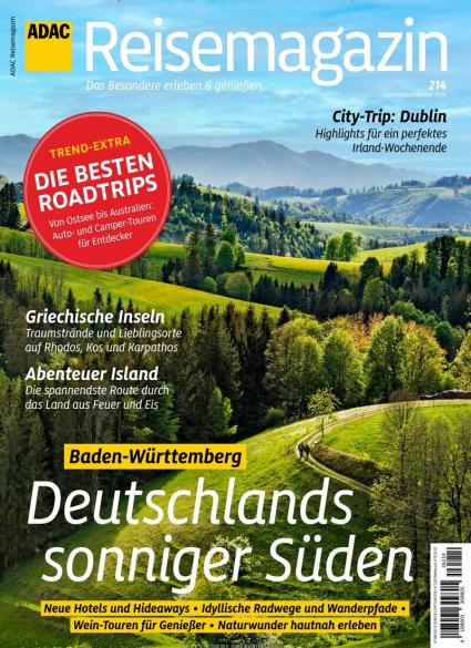 Zeitschriftencover des ADAC Reisemagazin