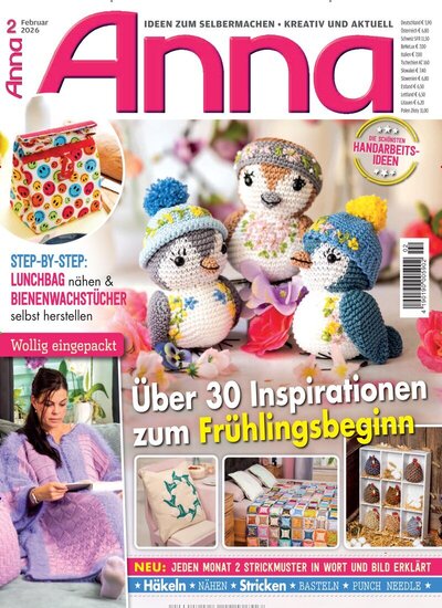 Zeitschriftencover der Handarbeits- und Bastel-Zeitschrift Anna