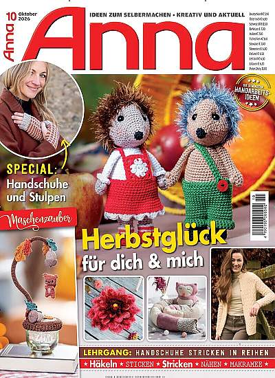 Zeitschriftencover der Handarbeits- und Bastel-Zeitschrift Anna