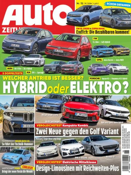 Zeitschriftencover der Auto Zeitung
