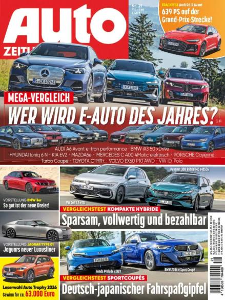 Zeitschriftencover der Auto Zeitung