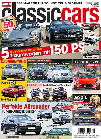 Zeitschriftencover der Zeitschrift Auto Zeitung Classic Cars