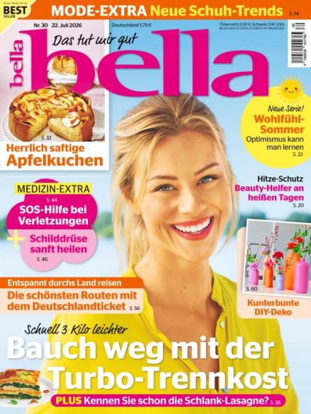 Zeitschriftencover der Zeitschrift Bella