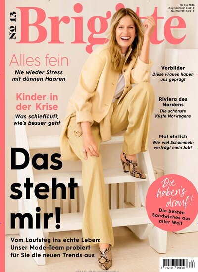 Zeitschriftencover der Zeitschrift Brigitte