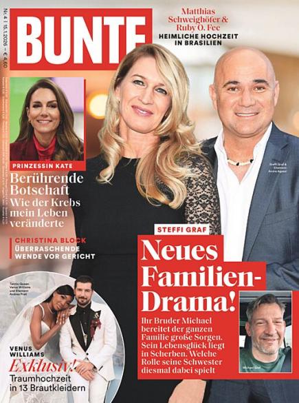 Zeitschriftencover der Zeitschrift Bunte