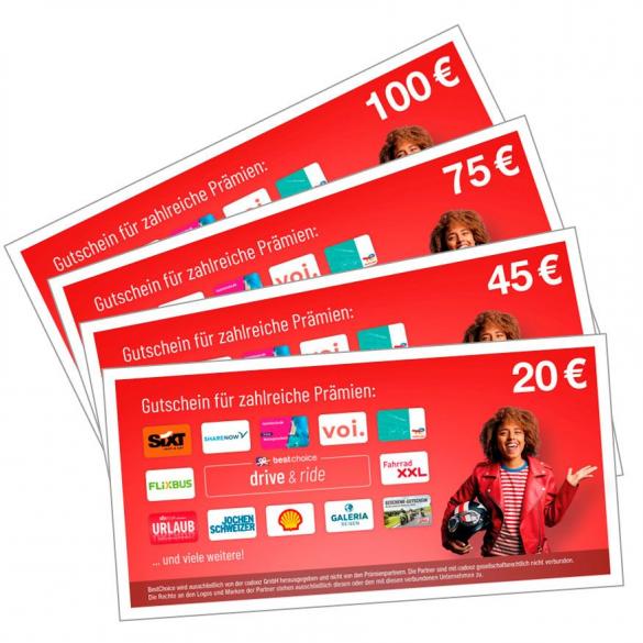 Beispielbild für Drive & Ride Tankgutscheine