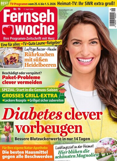 Zeitschriftencover der Fernsehwoche
