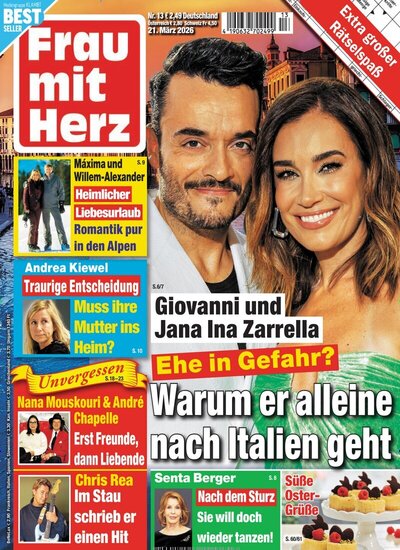 Zeitschriftencover der Zeitschrift Frau mit Herz