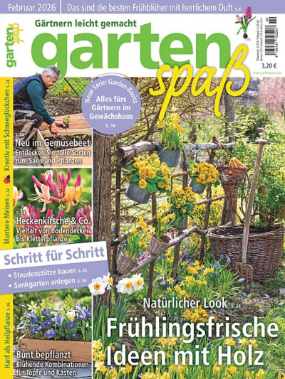 Zeitschriftencover des Gartenspaß Magazins