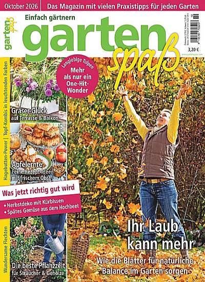 Zeitschriftencover des Gartenspaß Magazins
