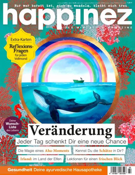 Zeitschriftencover der Zeitschrift Happinez