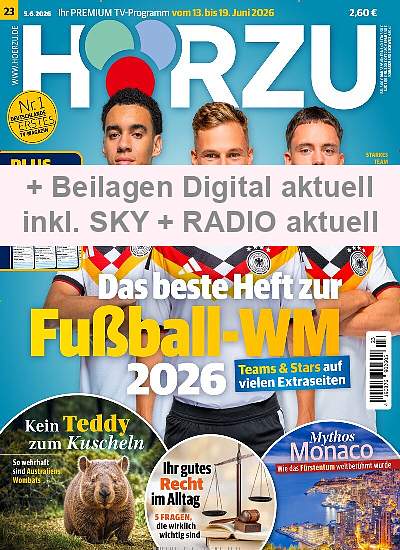 Zeitschriftencover der Zeitschrift Hörzu mit digital Extra mit Radio aktuell