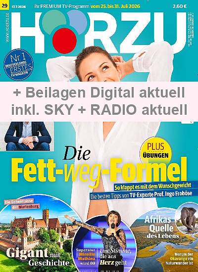 Zeitschriftencover der Zeitschrift Hörzu mit digital Extra mit Radio aktuell