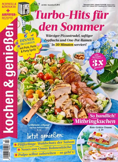 Zeitschriftencover von kochen & genießen