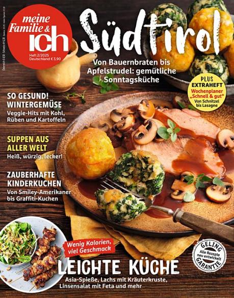 Zeitschriftencover der Zeitschrift meine Familie & ich
