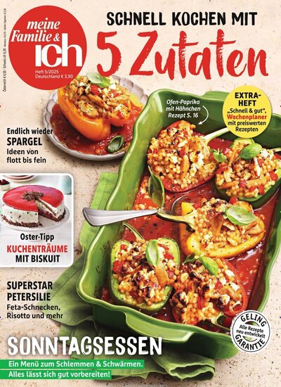 Zeitschriftencover der Zeitschrift meine Familie & ich