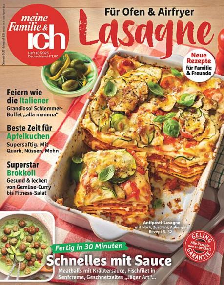 Zeitschriftencover der Zeitschrift meine Familie & ich