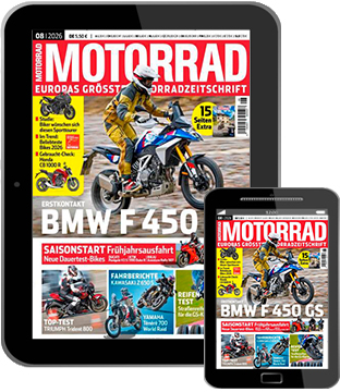E-Paper-Cover der Zeitschrift Motorrad