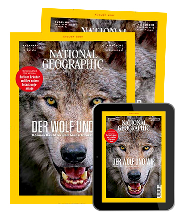 Zeitschriftencover und E-Paper-Cover der National Geographic