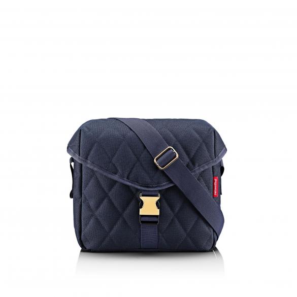 reisenthel Umhängetasche saddle bag M, rhombus midnight gold