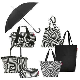 Taschenset mit Schirm, zebra, 7-tlg. als Prämie für Ihr Zeitschriften-Abo
