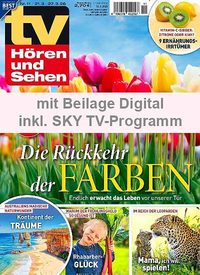 Zeitschriftencover der TV Hören und Sehen