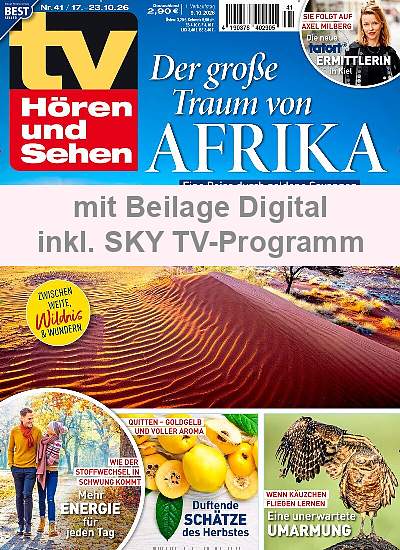 Zeitschriftencover der TV Hören und Sehen