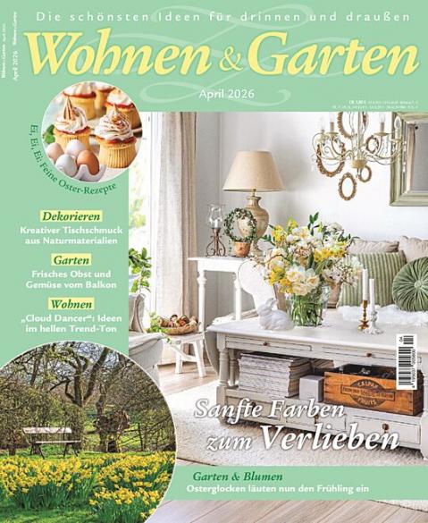 Zeitschriftencover der Zeitschrift Wohnen & Garten