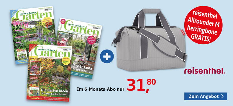 6-Monats-Abo der Zeitschrift Mein schöner Garten + gratis Allrounder M