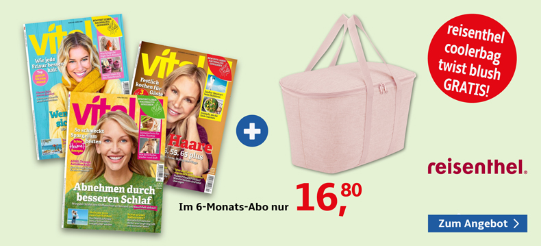3-Monats-Abo Vital mit gratis reisenthel Kühltasche